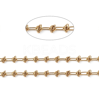 Ion Plating(IP) 304 Stainless Steel Knot Link Chains CHS-C007-01G-1