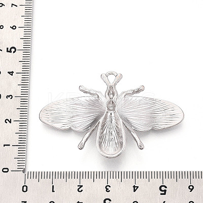 Rack Plating Alloy Rhinestone and Enamel Pendants PALLOY-T090-112P-1