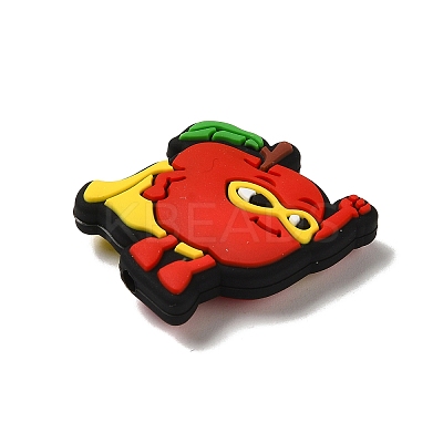 Fruit Superman Food Grade Eco-Friendly Silicone Focal Beads SIL-Q021-01E-1