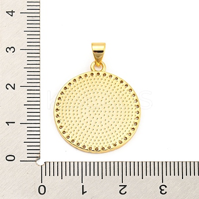 Brass with Cubic Zirconia Pendants X-KK-K332-16A-G-01-1