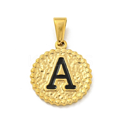 Ion Plating(IP) 304 Stainless Steel Enamel Pendants STAS-R231-19A-G-1