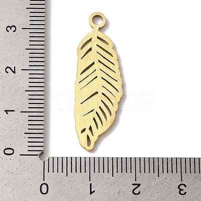 PVD Vacuum Plating 304 Stainless Steel Pendants STAS-L081-005G-01-1