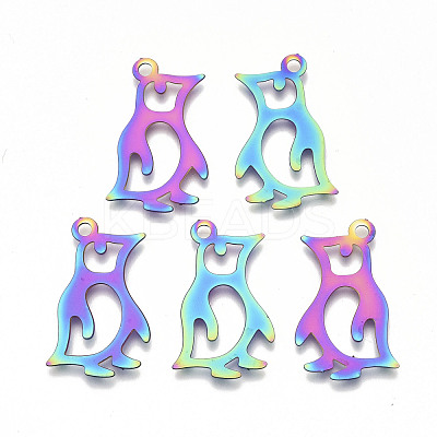 Ion Plating(IP) 201 Stainless Steel Pendants X-STAS-R114-031-1