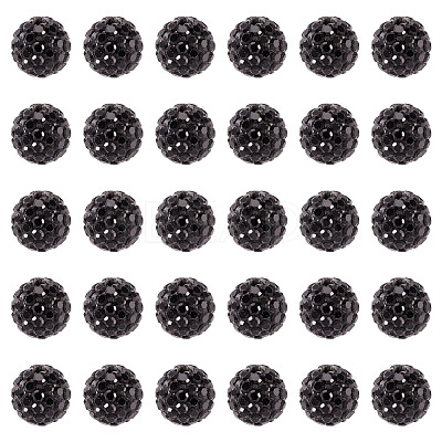 30Pcs Pave Disco Ball Beads RB-TA0001-26B-1