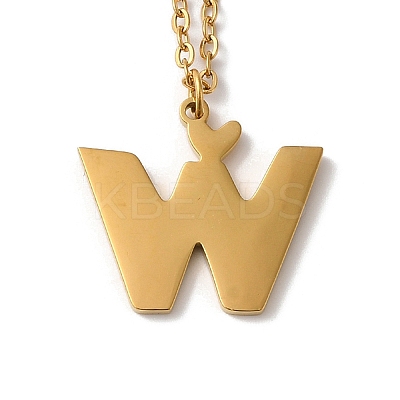 304 Stainless Steel Pendant Necklaces LS-NJEW-H036-02G-W-1