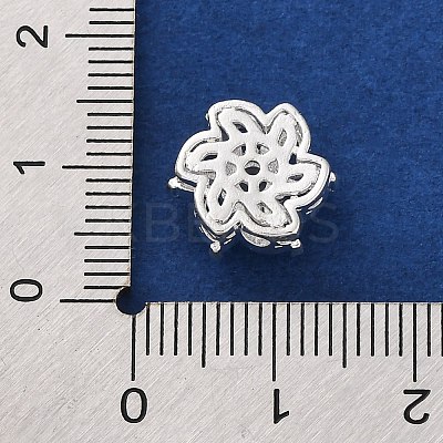 Rack Plating Brass Micro Pave Cubic Zirconia Beads KK-Z082-01S-1