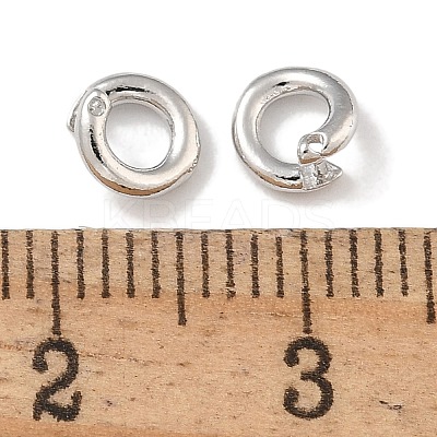 Brass Twister Clasps KK-P284-13P-1