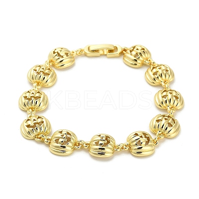 Halloween Brass Link Bracelets for Women BJEW-B149-02-1