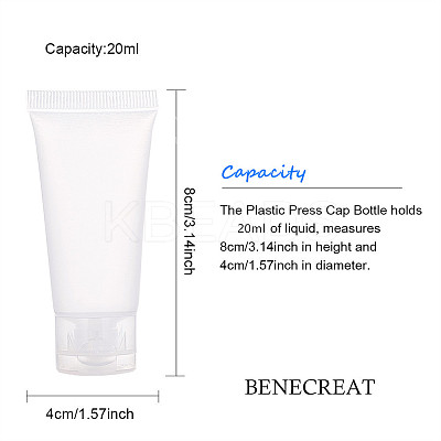 20ml Matte PE Plastic Refillable Flip Top Cap Bottles X1-MRMJ-WH0024-01A-1