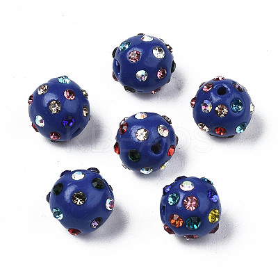 Polymer Clay Rhinestone Beads RB-T017-31A-A-1