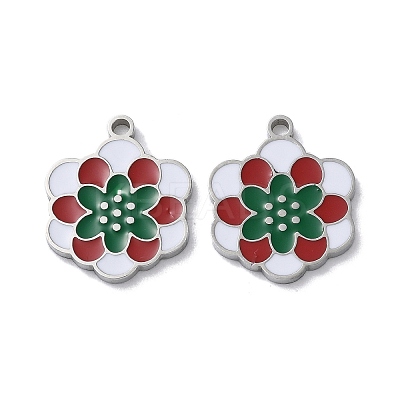 304 Stainless Steel Pendants STAS-C083-12P-02-1