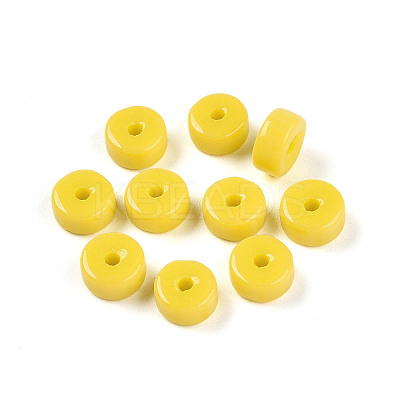 Opaque Solid Color Glass Beads GLAA-N007-6x3mm-A09-1