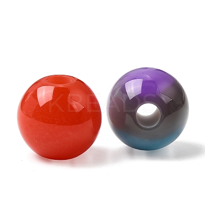 Two Tone Resin European Beads RE-CBA2450-05B-1