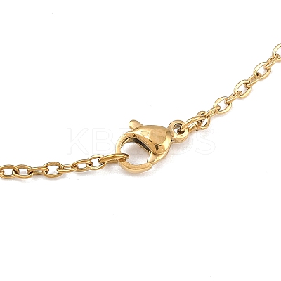 PVD Vacuum Plating Unisex Casual Style 304 Stainless Steel Cable Chain Necklaces STAS-O037-45G-1