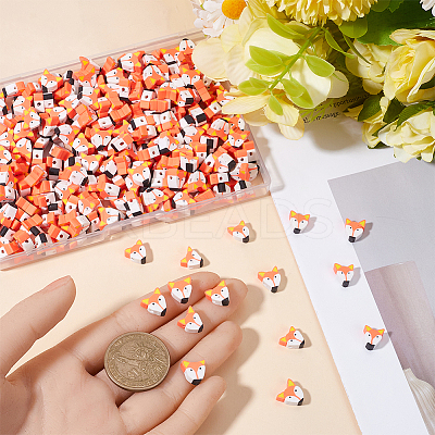 300Pcs Handmade Polymer Clay Beads CLAY-SC0002-24A-1