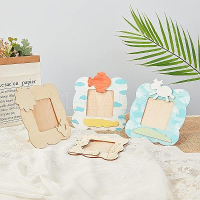 Unfinished Natural Wood Photo Frames WOOD-NB0001-53-1