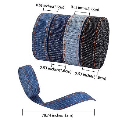 4 Style Stitch Denim Ribbon OCOR-SZ0001-05D-05-1