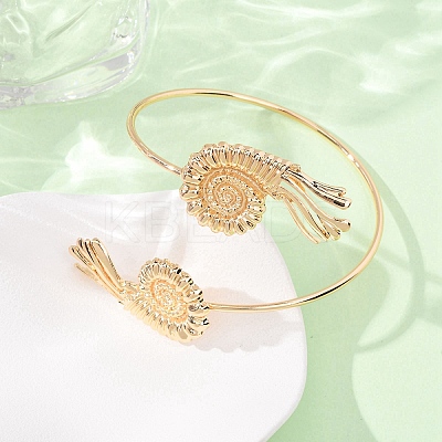 Alloy Cuff Bangles BJEW-Z168-01G-04-1