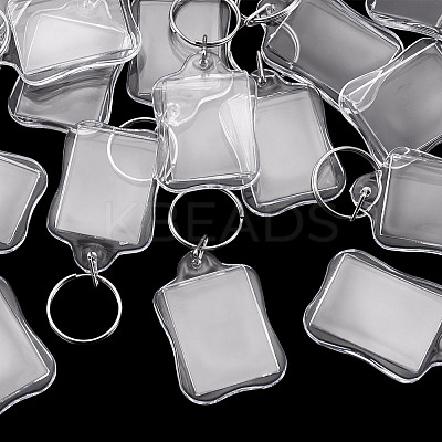20Pcs Acrylic Photo Frame Keychains AJEW-TA0003-60-1