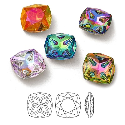 K9 Glass Rhinestone Cabochons RGLA-P036-04B-M-1
