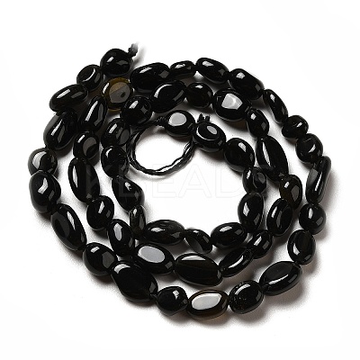 Natural Obsidian Beads Strands G-I351-A08-1