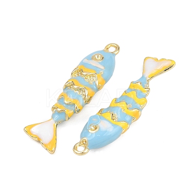 Alloy Enamel Pendant Rhinestone Settings ENAM-H002-01G-03-1