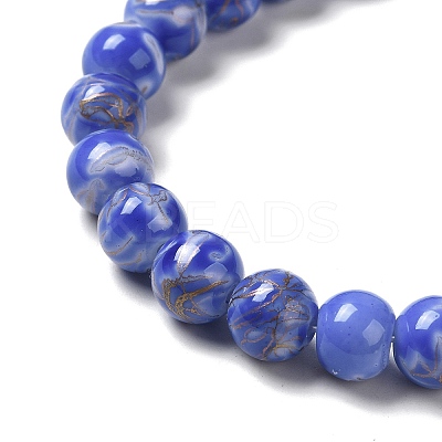 Baking Paint Glass Bead Strands DGLA-Z001-03B-1