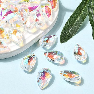 Glass Pendants LS-GLAA-22X13-28AB-1
