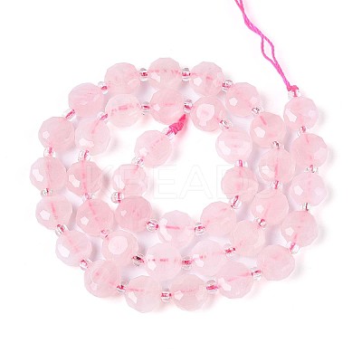 Natural Madagascar Rose Quartz Beads Strands G-B153-A20-1