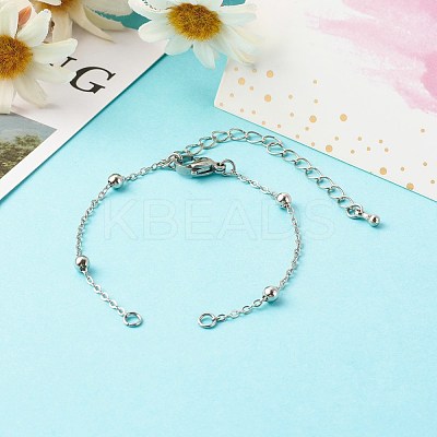 Handmade Brass Satellite Chain Bracelets Making Accessories AJEW-JB01025-01-1