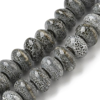 Handmade Porcelain Beads Strands PORC-B002-07-1