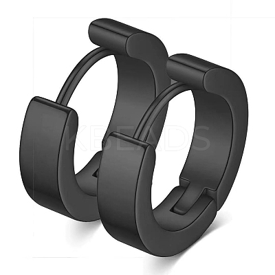 Stainless Steel Hoop Earrings PW-WG73897-03-1