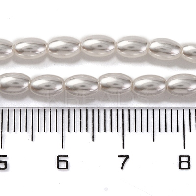 Baking Paint Pearlized Glass Pearl Bead Strands PEAR-H019-01C-02-1