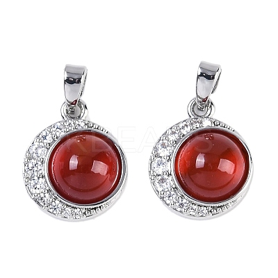 Natural Carnelian(Dyed & Heated) Pendants KK-U043-53P-01-1