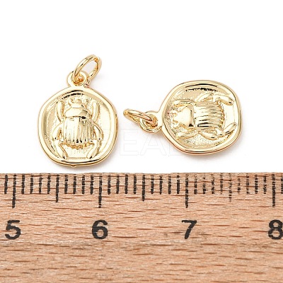 Brass Charms KK-D019-21G-1