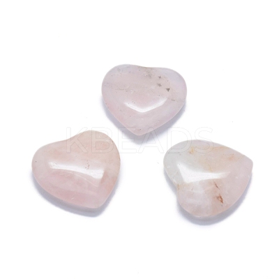 Natural Amethyst/Rose Quartz Heart Love Stone G-F678-30-1