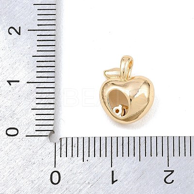 Brass Micro Pave Cubic Zirconia Charms KK-A283-02A-G-1