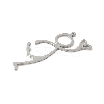 304 Stainless Steel Pendants STAS-G355-16P-1