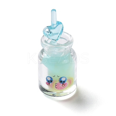 Luminous Transparent Resin Pendants RESI-K019-08-1