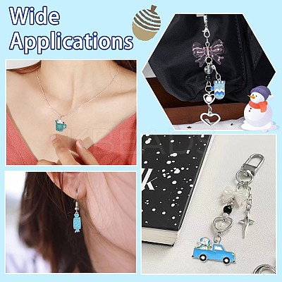 44Pcs 22 Styles Winter Theme Alloy Enamel Pendants ENAM-CJ0006-42-1