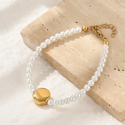 Plastic Imitation Pearl Beads Bracelets for Women BJEW-M056-10G-03-1