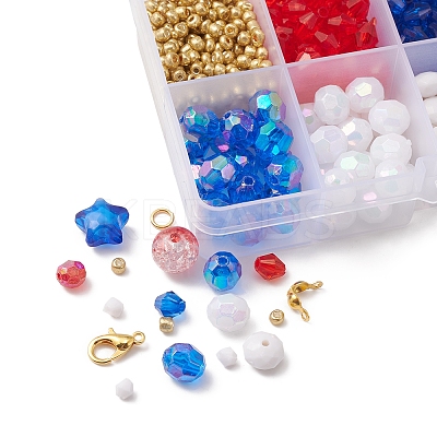 DIY Independence Day Bracelet Necklace Making Kit DIY-FS0004-89-1