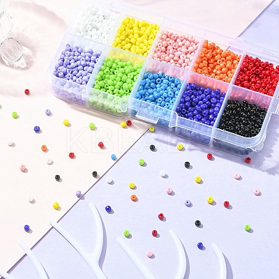 100G 10 Style 11/0 Glass Seed Beads SEED-YW0002-41-1