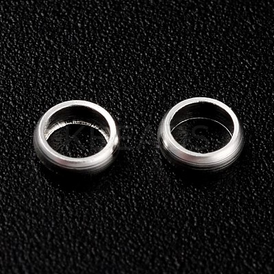 Rack Plating Brass Spacer Beads KK-O139-16B-S-1