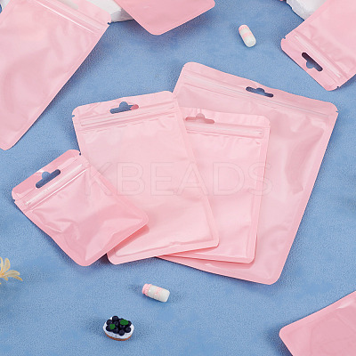 40Pcs 4 Styles Rectangle Plastic Yin-Yang Resealable Packaging Bags ABAG-TA0001-23C-1