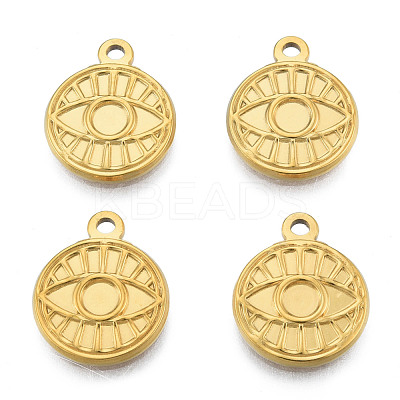 Ion Plating(IP) 201 Stainless Steel Pendants STAS-N098-217LG-1