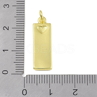 Brass Micro Pave Clear Cubic Zirconia Pendants KK-P266-06G-A-1