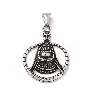 304 Stainless Steel Manual Polishing Pendants STAS-G267-16AS-1
