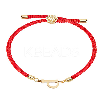 1Pc Adjustable Nylon Cord Slider Bracelets for Women BJEW-LP0001-32P-02-1
