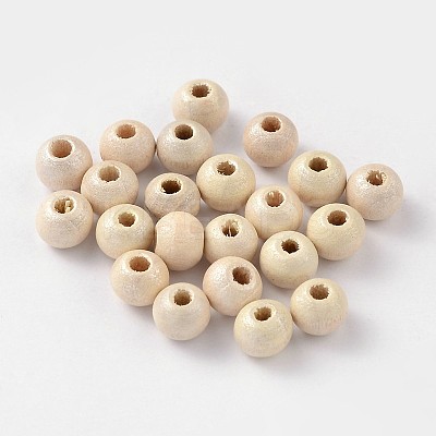 Round Unfinished Wood Beads LS-X-WOOD-Q017-6mm-06-LF-1